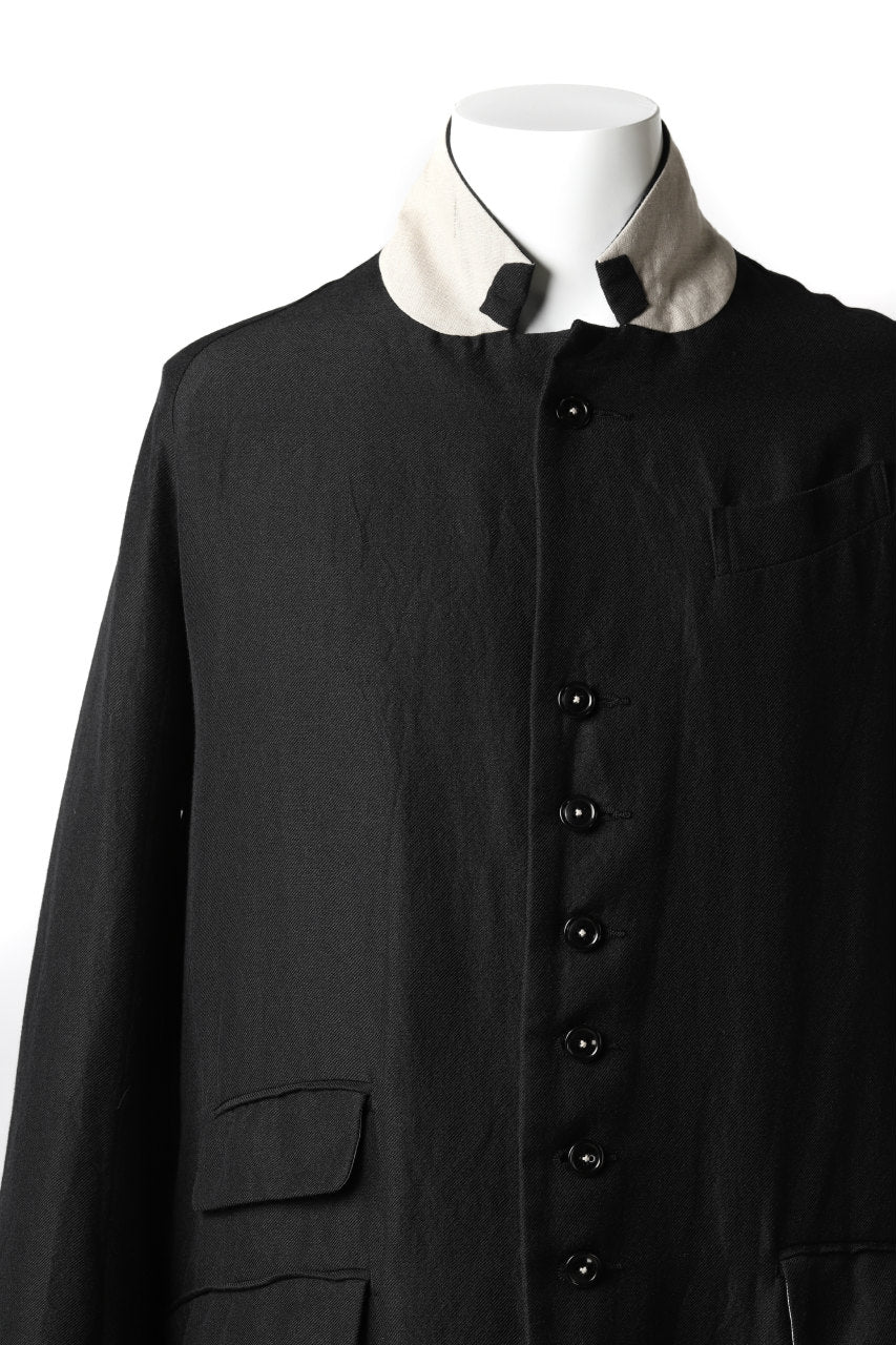 KLASICA REX CHRONO CLASSIC LONG COAT / SERGE WOOL&RAMIE (IRON) - Image 15