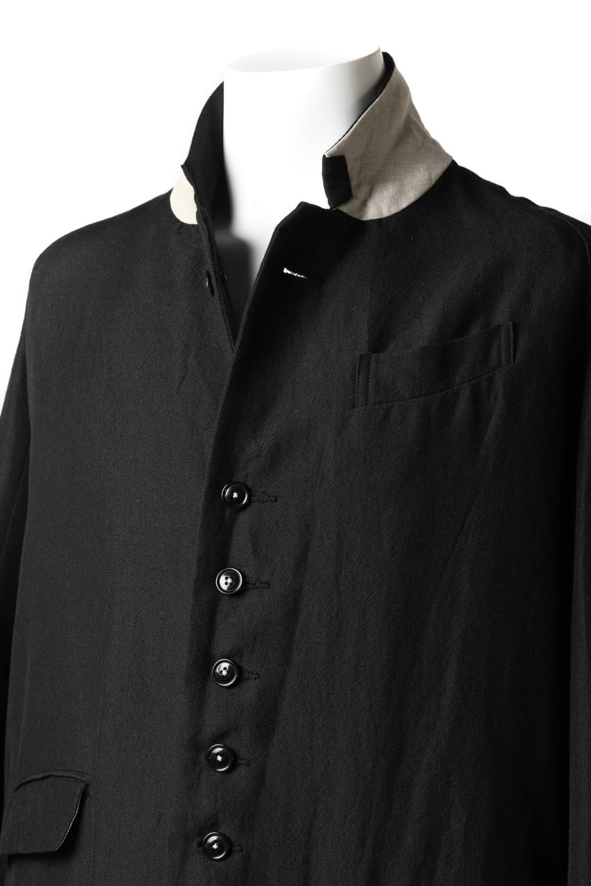 KLASICA REX CHRONO CLASSIC LONG COAT / SERGE WOOL&RAMIE (IRON) - Image 20
