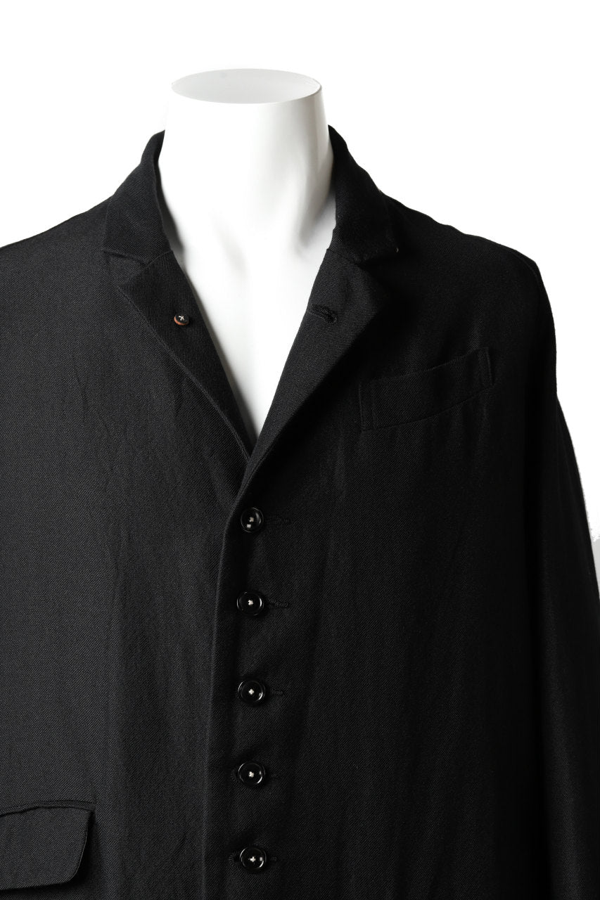 KLASICA REX CHRONO CLASSIC LONG COAT / SERGE WOOL&RAMIE (IRON) - Image 21