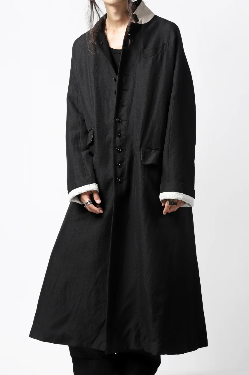 KLASICA REX CHRONO CLASSIC LONG COAT / SERGE WOOL&RAMIE (IRON) - Image 32