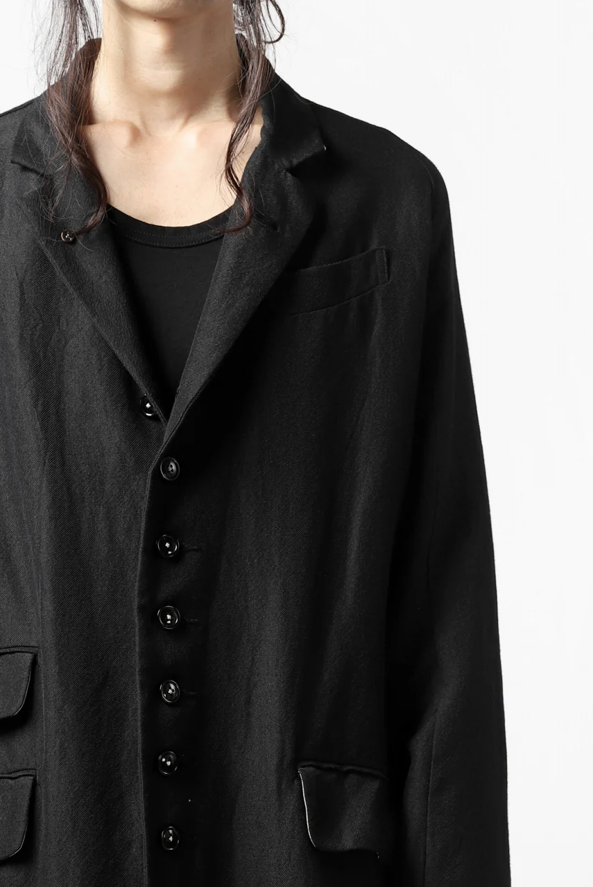 KLASICA REX CHRONO CLASSIC LONG COAT / SERGE WOOL&RAMIE (IRON) - Image 37