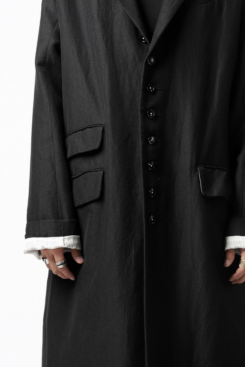 KLASICA REX CHRONO CLASSIC LONG COAT / SERGE WOOL&RAMIE (IRON) - Image 38