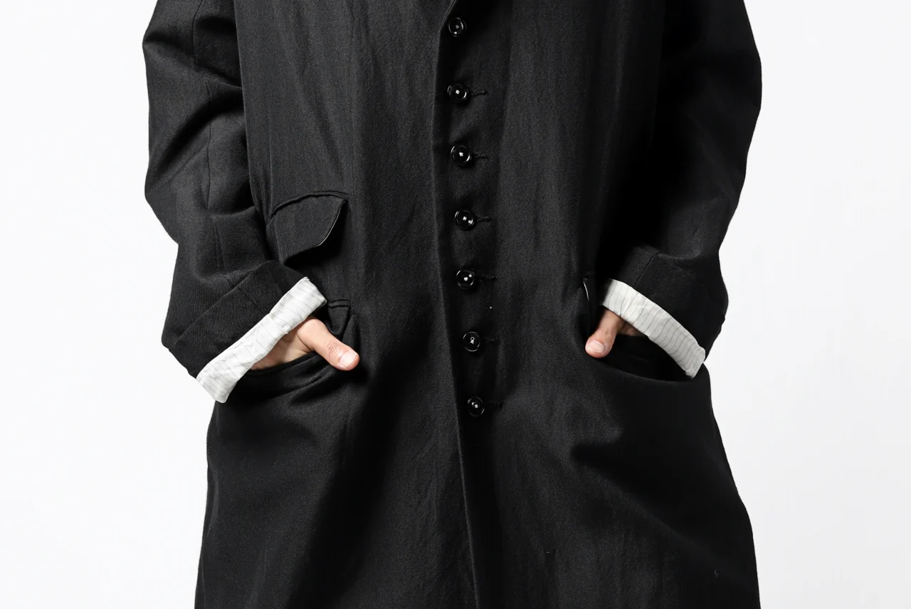 KLASICA REX CHRONO CLASSIC LONG COAT / SERGE WOOL&RAMIE (IRON) - Image 39