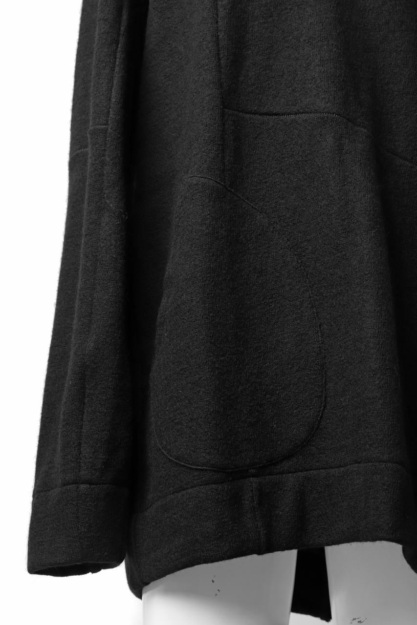 KLASICA SAB CREW PULL OVER / WOOL&COTTON JERSEY (BLACK) - Image 12