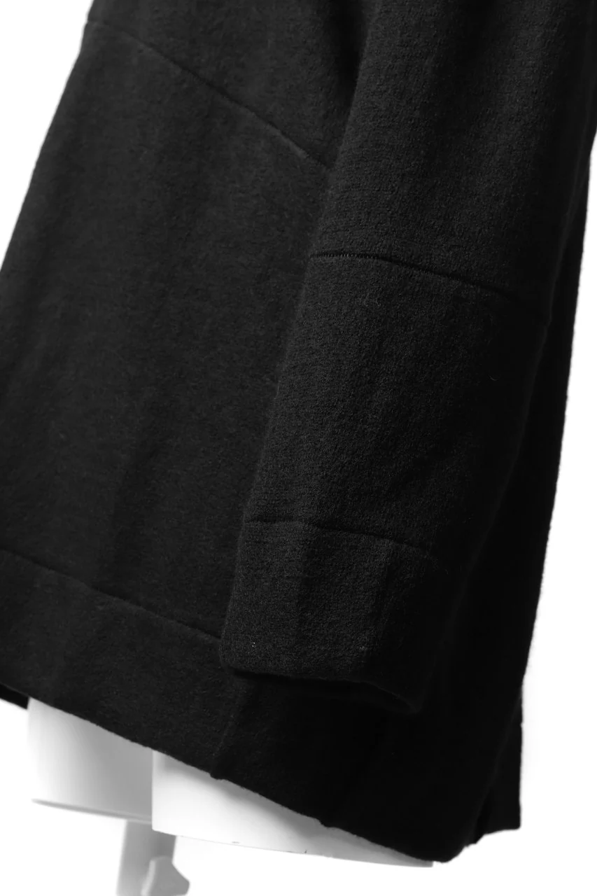 KLASICA SAB CREW PULL OVER / WOOL&COTTON JERSEY (BLACK) - Image 17