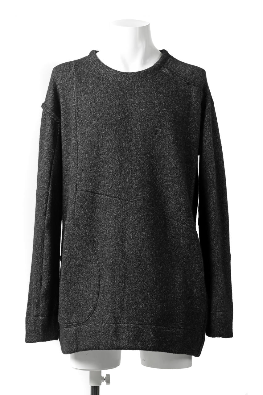 KLASICA SAB CREW PULL OVER / WOOL&COTTON JERSEY (HEATHER)