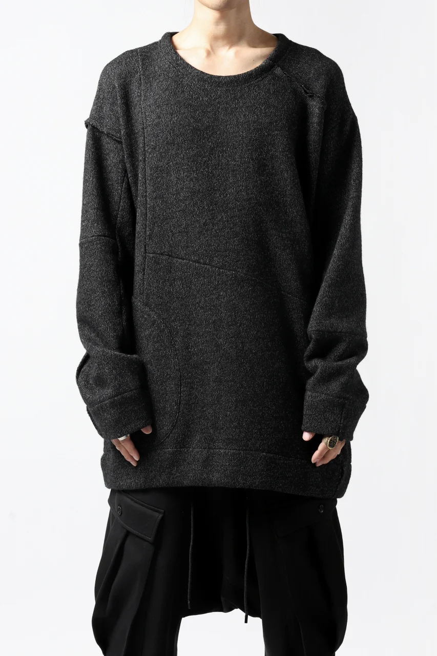 KLASICA SAB CREW PULL OVER / WOOL&COTTON JERSEY (HEATHER) - Image 15