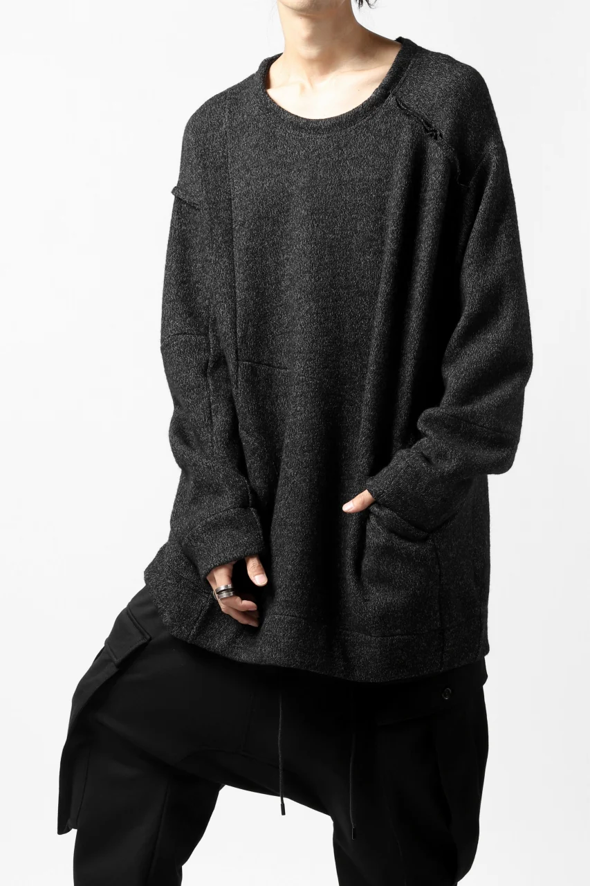KLASICA SAB CREW PULL OVER / WOOL&COTTON JERSEY (HEATHER) - Image 17