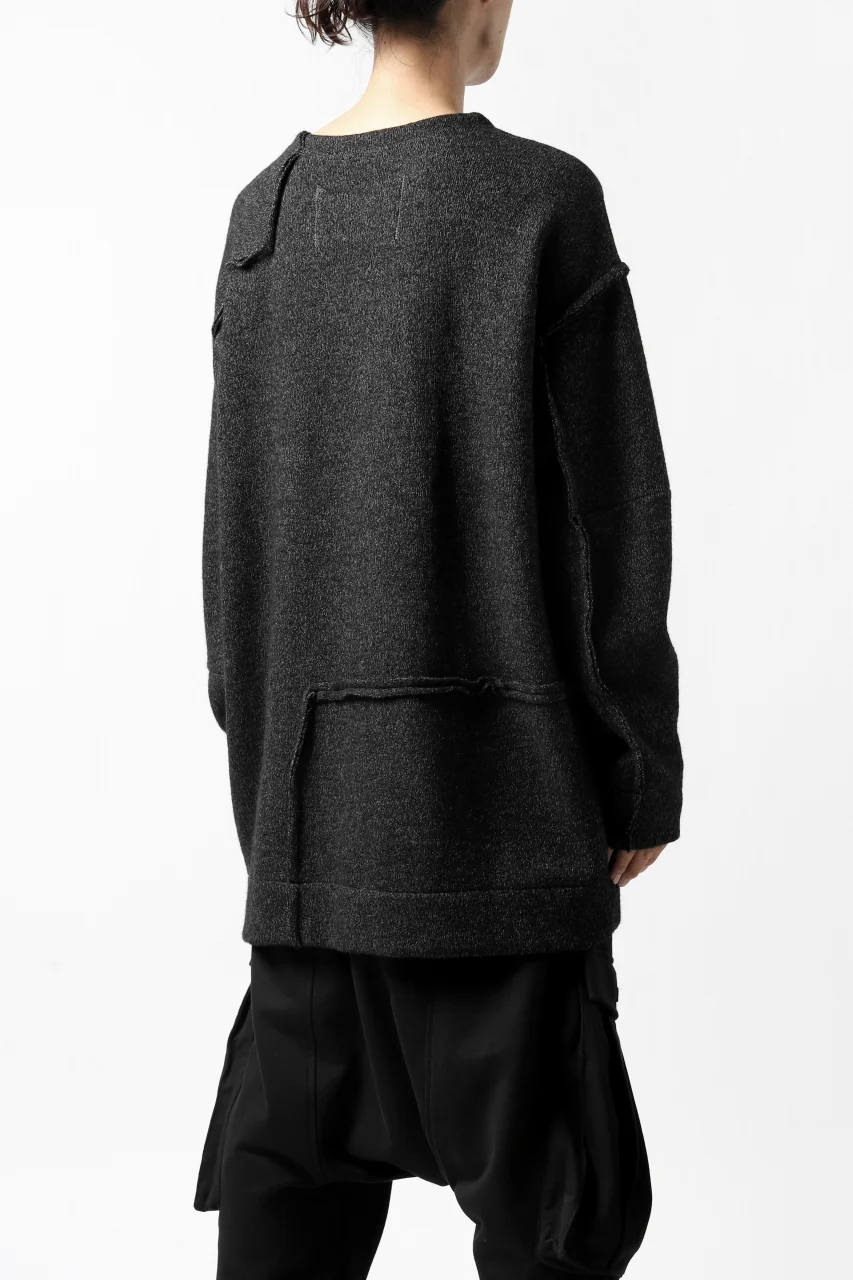KLASICA SAB CREW PULL OVER / WOOL&COTTON JERSEY (HEATHER) - Image 19