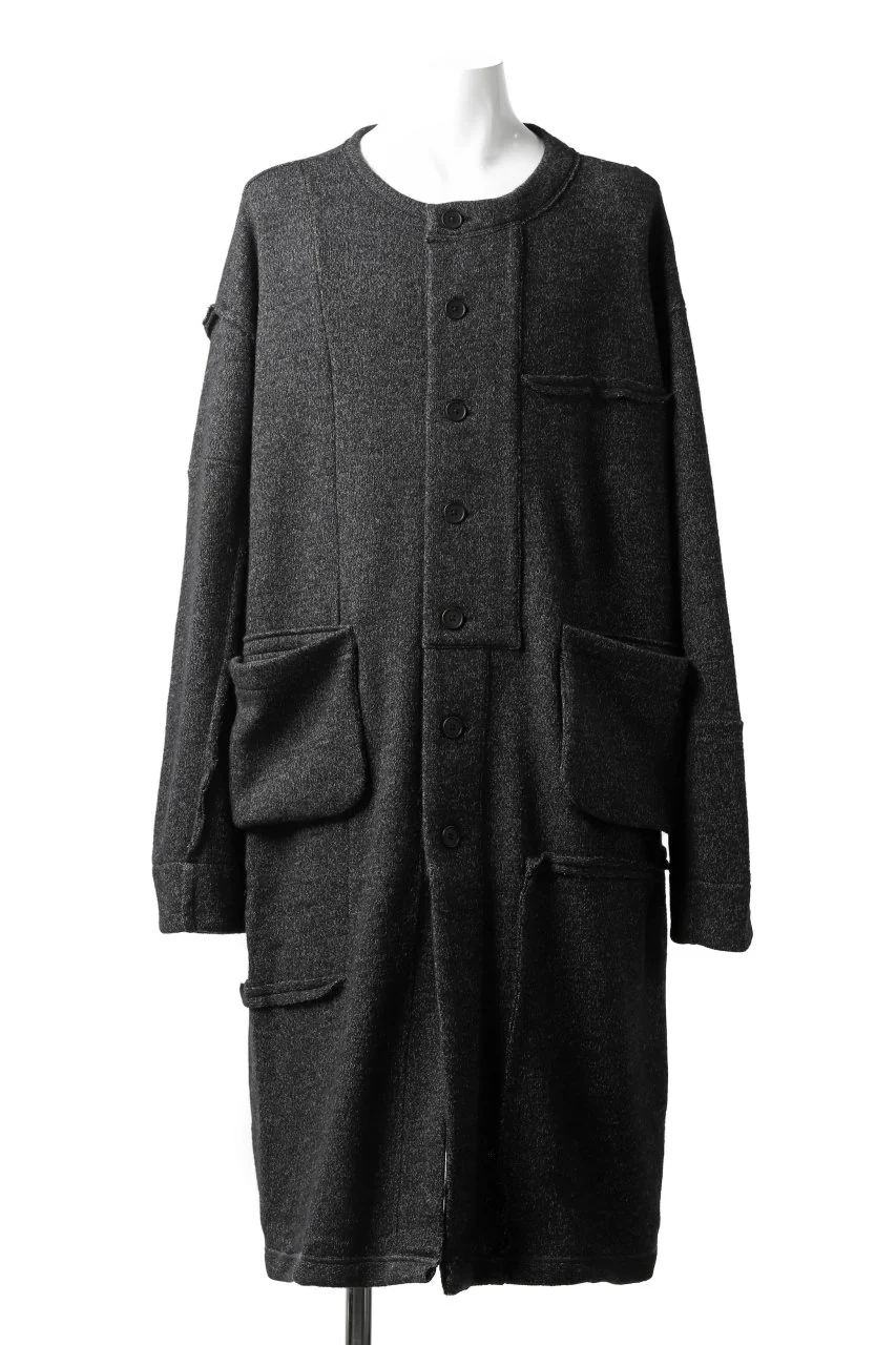 KLASICA SAB GENOU CARDIGAN-COAT / WOOL&COTTON JERSEY (HEATHER)