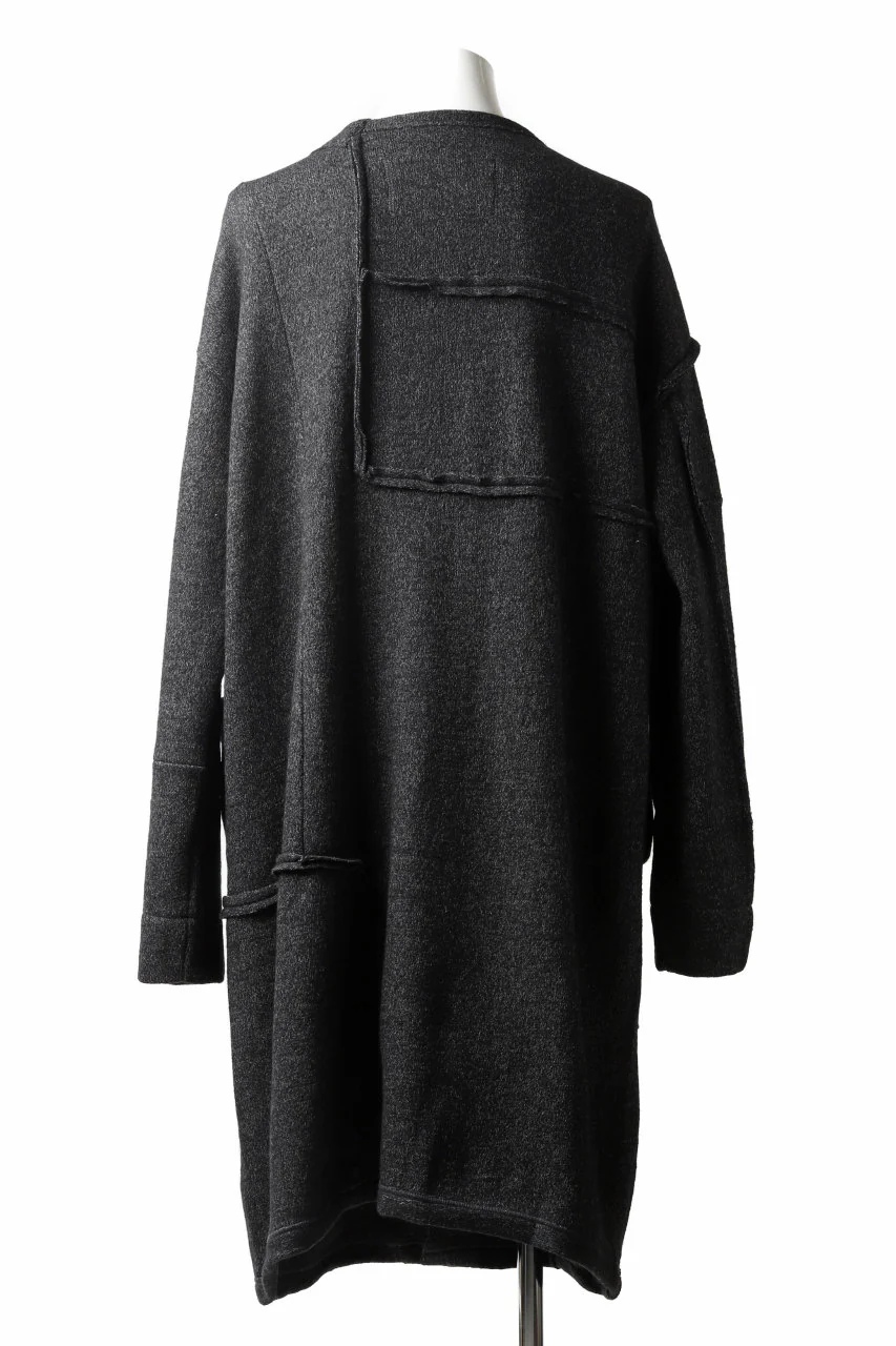 KLASICA SAB GENOU CARDIGAN-COAT / WOOL&COTTON JERSEY (HEATHER) - Image 15