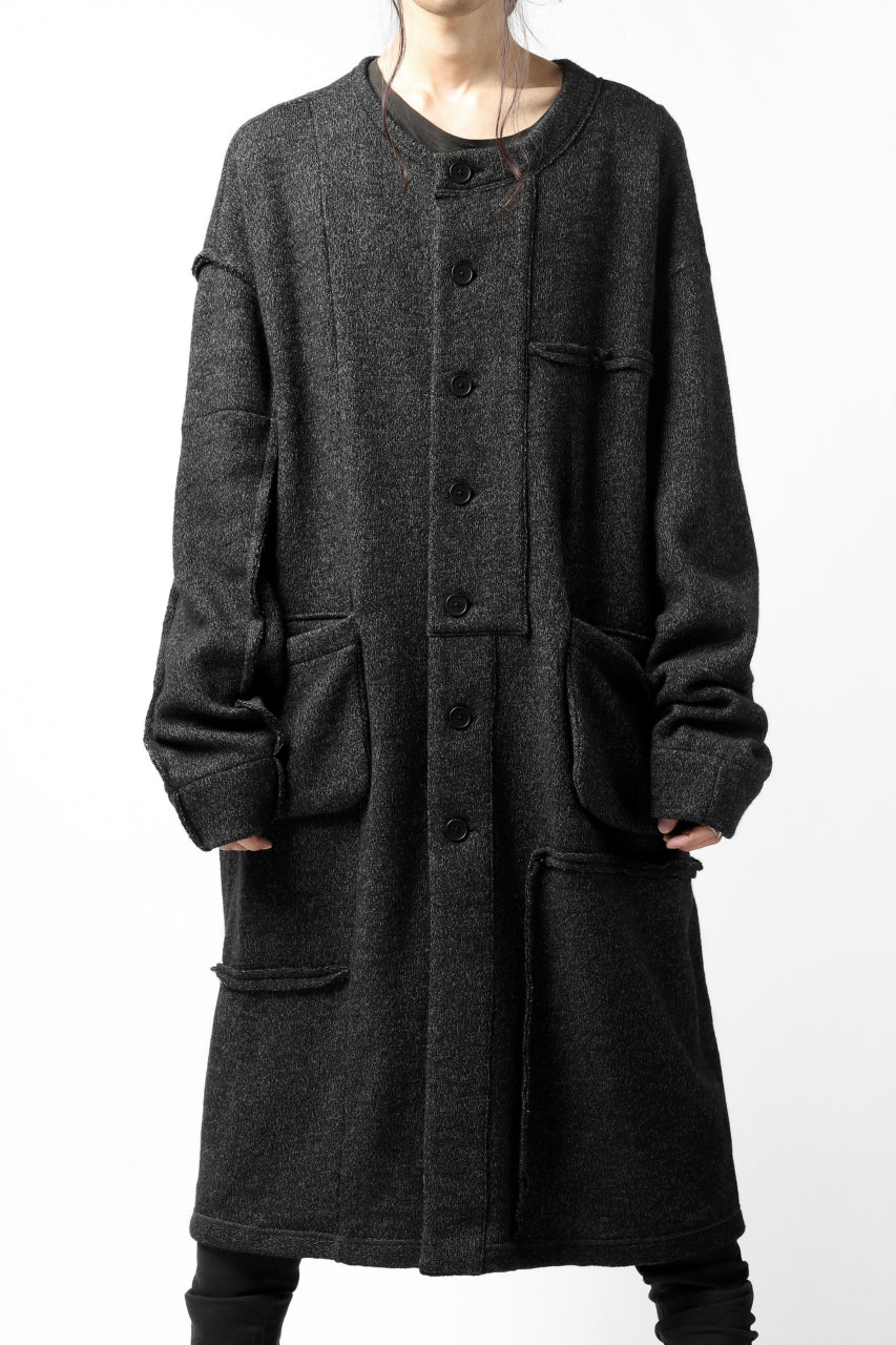 KLASICA SAB GENOU CARDIGAN-COAT / WOOL&COTTON JERSEY (HEATHER) - Image 2
