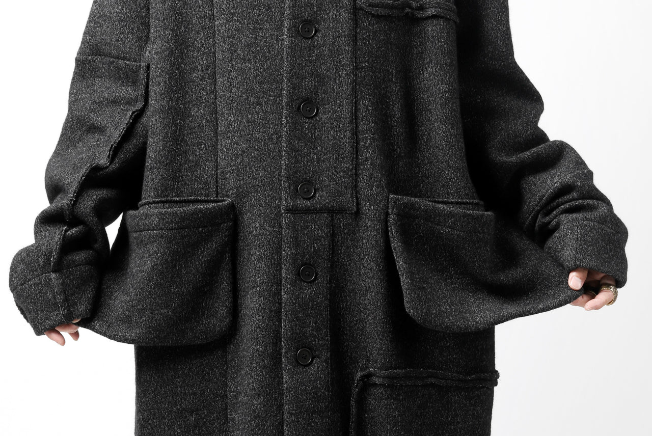 KLASICA SAB GENOU CARDIGAN-COAT / WOOL&COTTON JERSEY (HEATHER) - Image 29