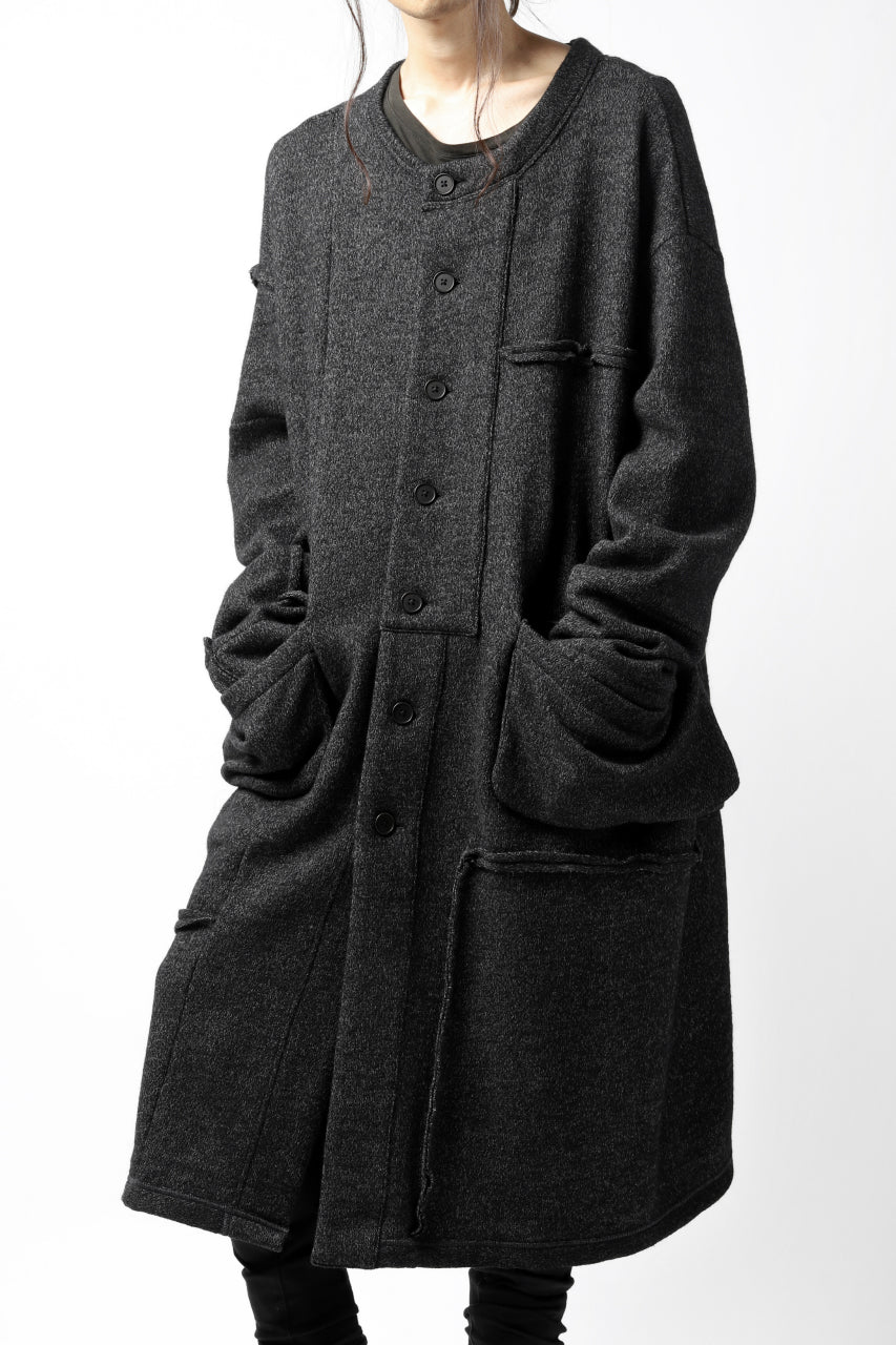 KLASICA SAB GENOU CARDIGAN-COAT / WOOL&COTTON JERSEY (HEATHER) - Image 6