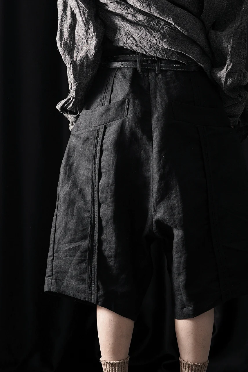 KLASICA "SABRON 66" RE CONSTRUCTED MID PANTS / CRISP FINISH AIRLY MICRO DOBBY (BLACK) - Image 11