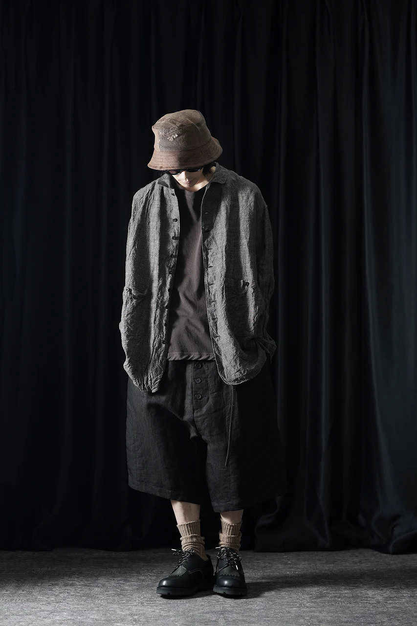 KLASICA "SABRON 66" RE CONSTRUCTED MID PANTS / CRISP FINISH AIRLY MICRO DOBBY (BLACK) - Image 12
