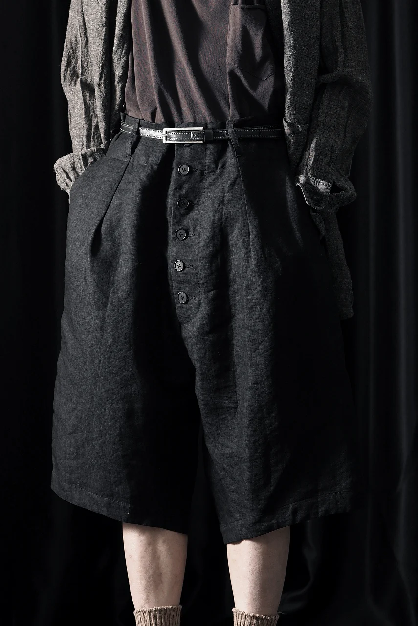 KLASICA "SABRON 66" RE CONSTRUCTED MID PANTS / CRISP FINISH AIRLY MICRO DOBBY (BLACK) - Image 13