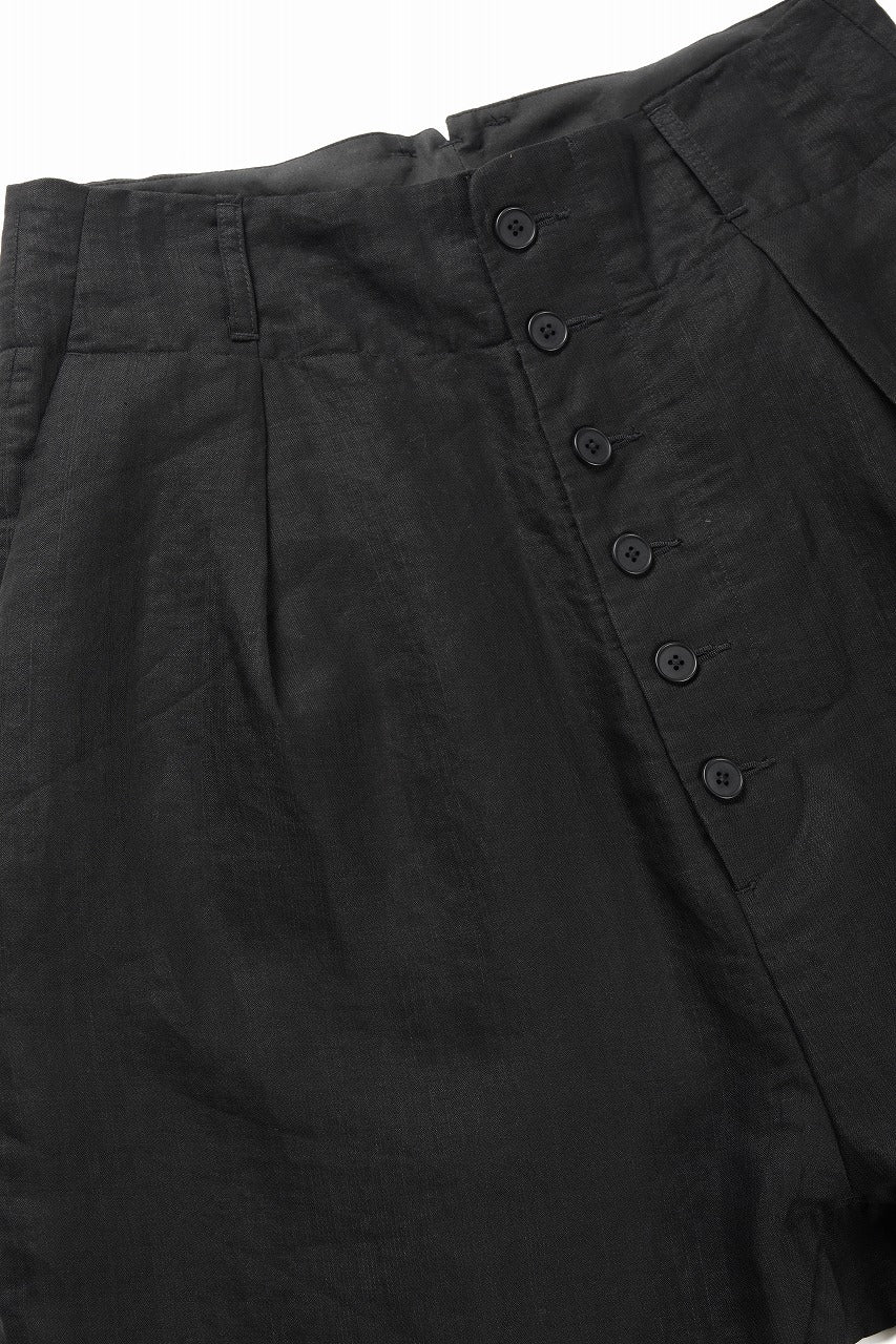KLASICA "SABRON 66" RE CONSTRUCTED MID PANTS / CRISP FINISH AIRLY MICRO DOBBY (BLACK) - Image 5