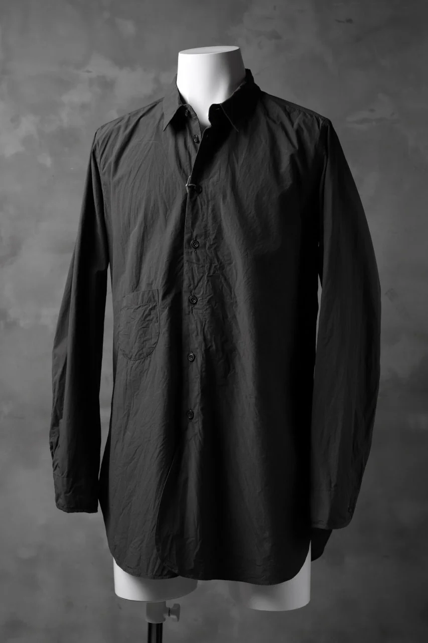 KLASICA SABRON BUTTON FRY SHIRT / TYPE-WRITER CLOTH (MOSS) - Image 3