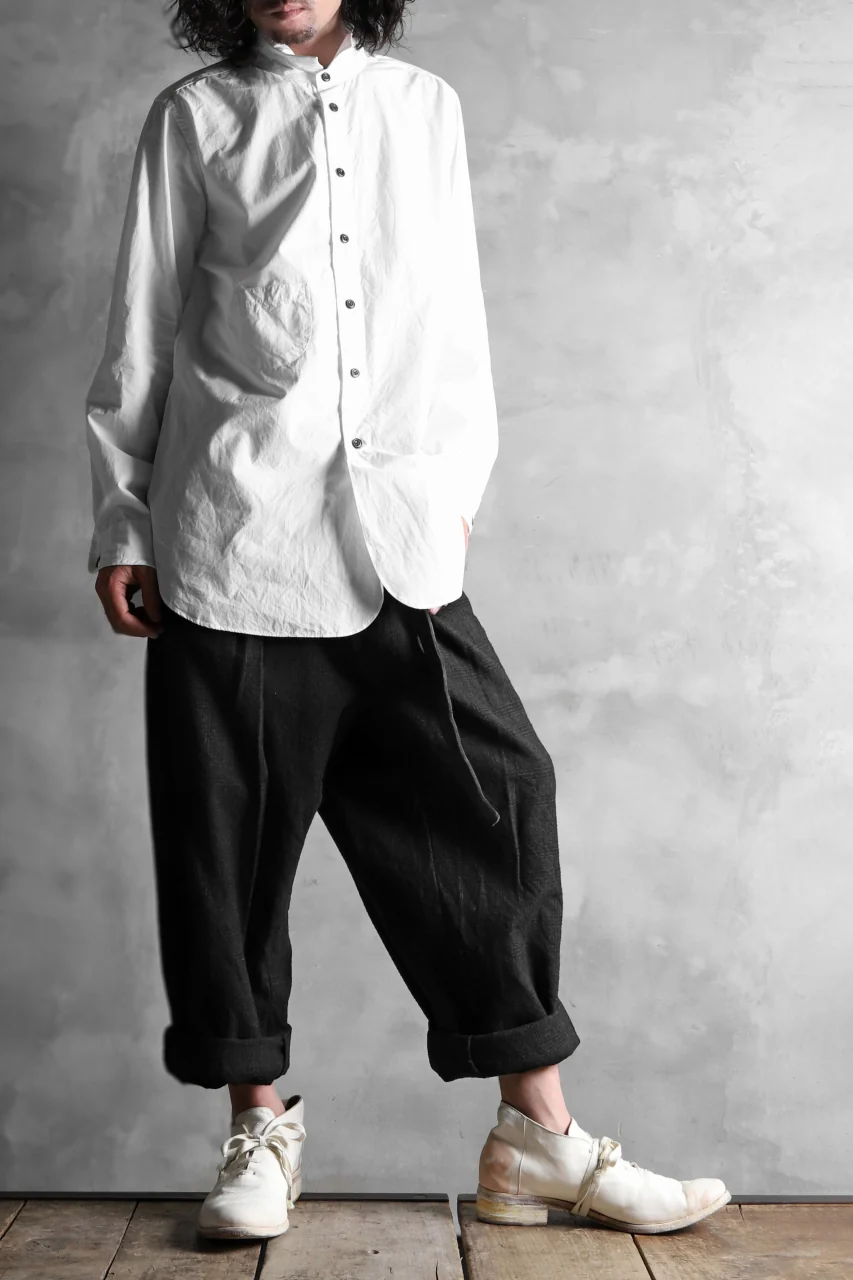 KLASICA SABRON BUTTON FRY SHIRT / TYPE-WRITER CLOTH (WHITE) - Image 21