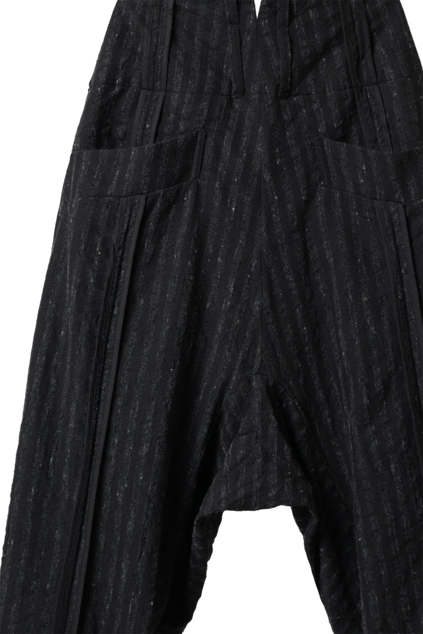 KLASICA SABRON CONSTRUCTED TROUSERS / LIGHT WEIGHT BLUR STRIPES (INK BLACK) - Image 23