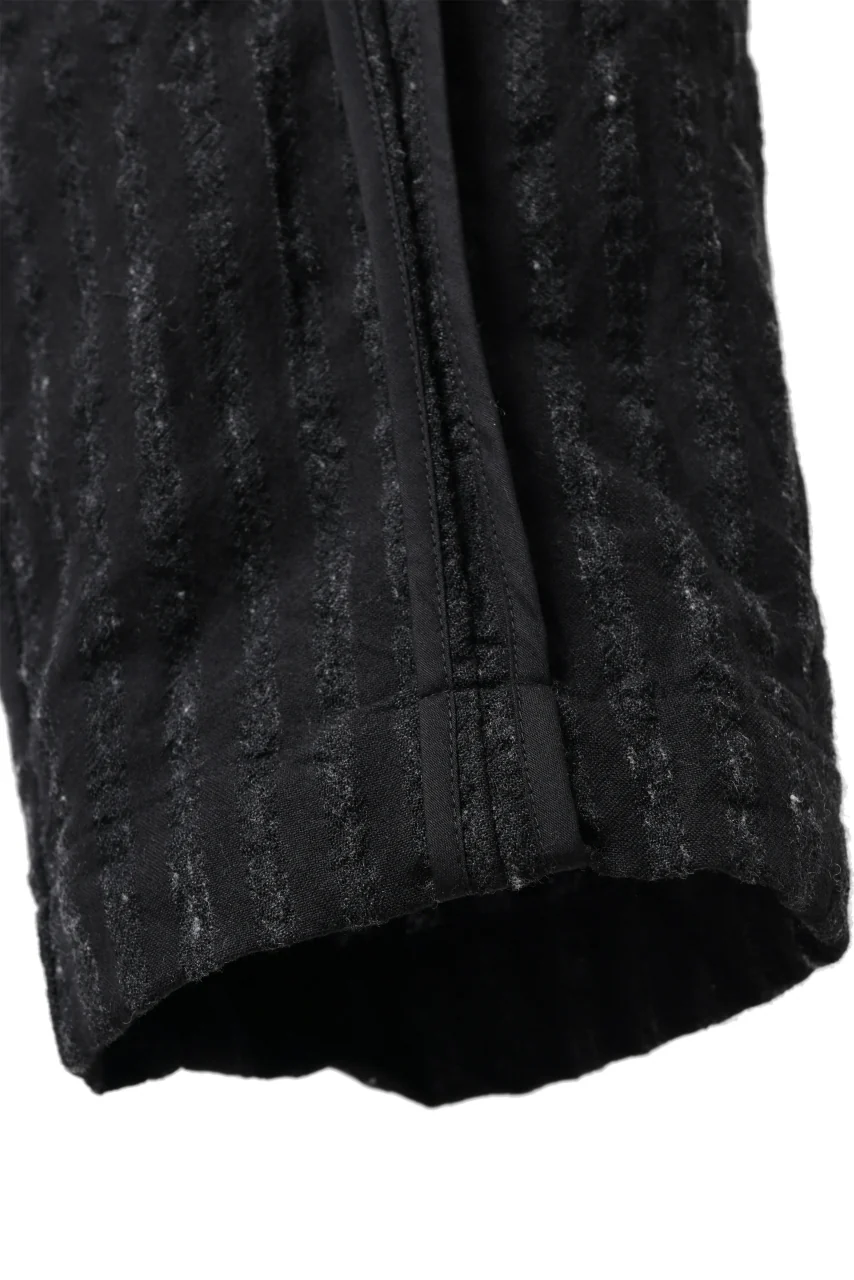 KLASICA SABRON CONSTRUCTED TROUSERS / LIGHT WEIGHT BLUR STRIPES (INK BLACK) - Image 25