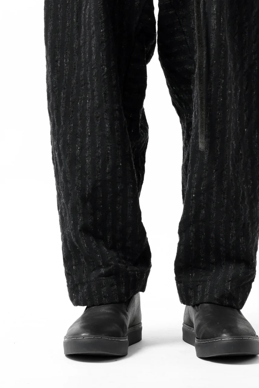 KLASICA SABRON CONSTRUCTED TROUSERS / LIGHT WEIGHT BLUR STRIPES (INK BLACK) - Image 63
