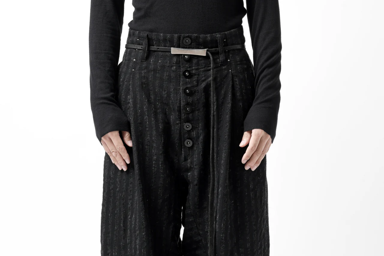KLASICA SABRON CONSTRUCTED TROUSERS / LIGHT WEIGHT BLUR STRIPES (INK BLACK) - Image 66