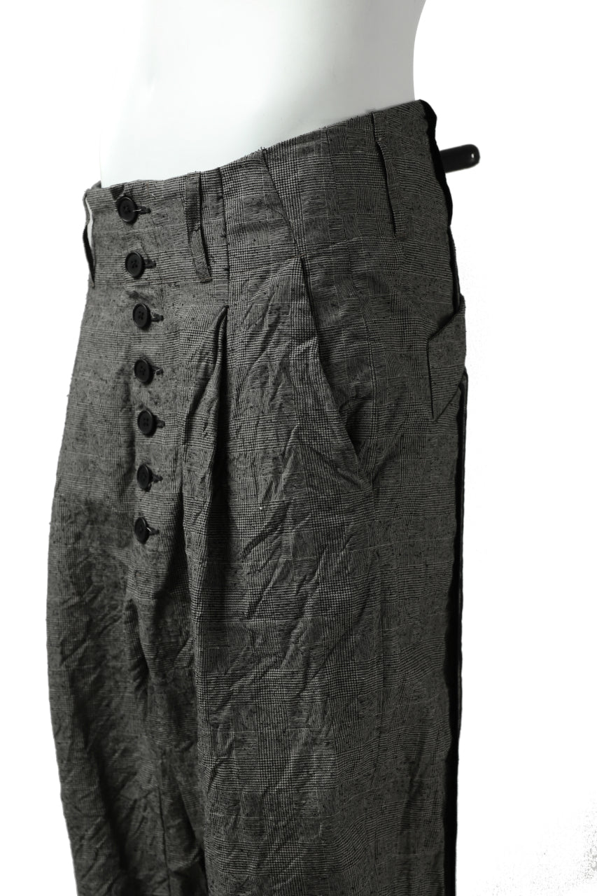 KLASICA SABRON CONSTRUCTED TROUSERS / ORIGINAL PONGEE NEP (GLEN CHECK) - Image 13