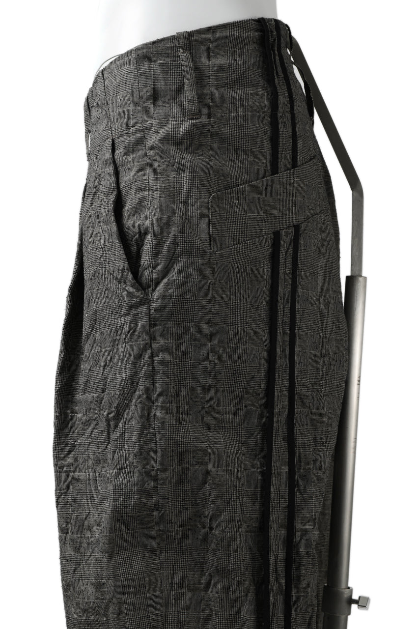 KLASICA SABRON CONSTRUCTED TROUSERS / ORIGINAL PONGEE NEP (GLEN CHECK) - Image 15
