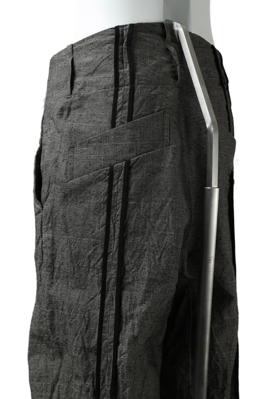 KLASICA SABRON CONSTRUCTED TROUSERS / ORIGINAL PONGEE NEP (GLEN CHECK) - Image 16