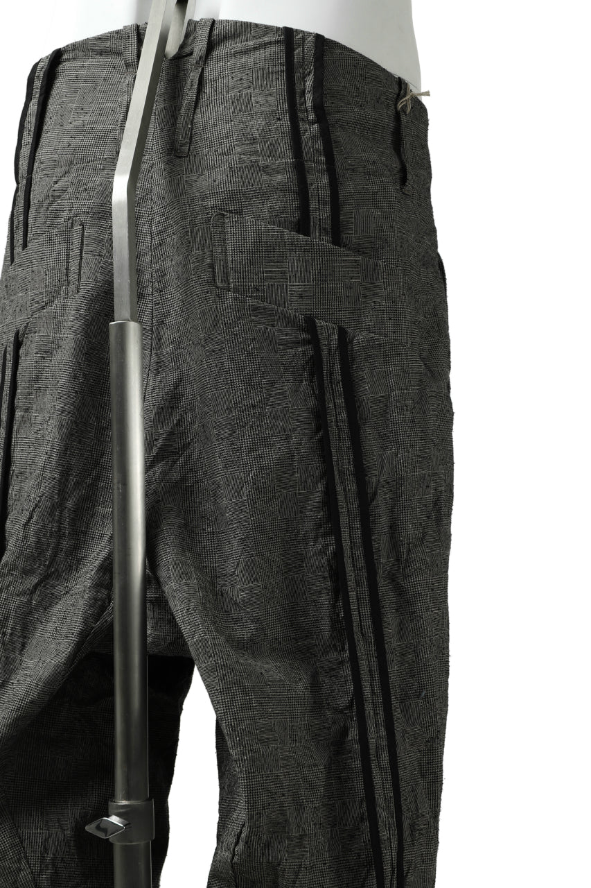 KLASICA SABRON CONSTRUCTED TROUSERS / ORIGINAL PONGEE NEP (GLEN CHECK) - Image 18