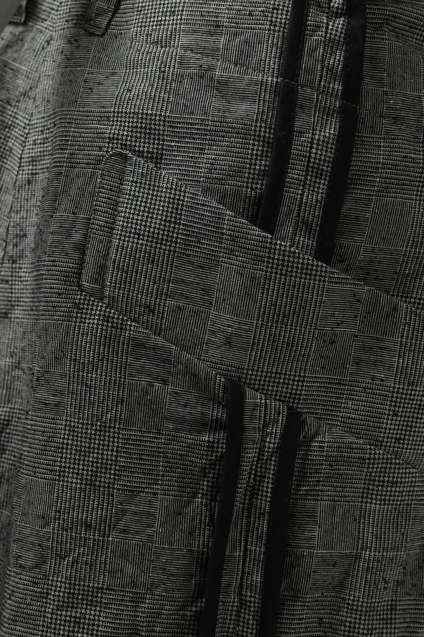 KLASICA SABRON CONSTRUCTED TROUSERS / ORIGINAL PONGEE NEP (GLEN CHECK) - Image 19