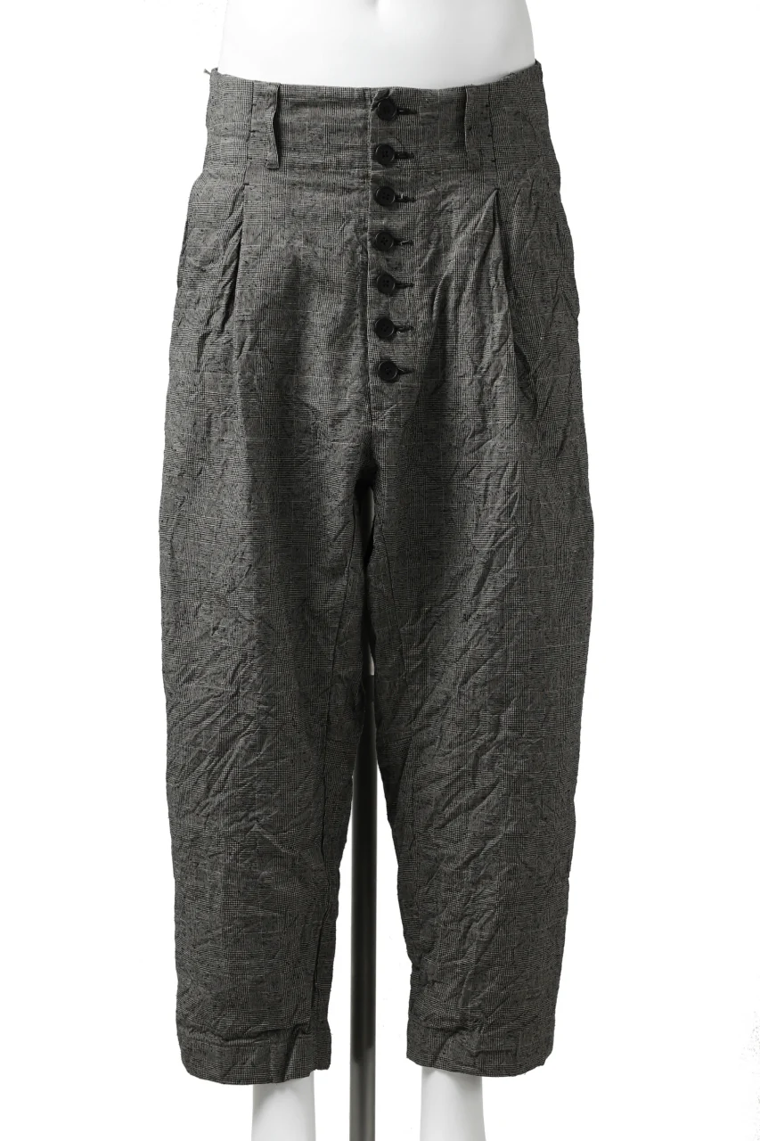 KLASICA SABRON CONSTRUCTED TROUSERS / ORIGINAL PONGEE NEP (GLEN CHECK) - Image 3