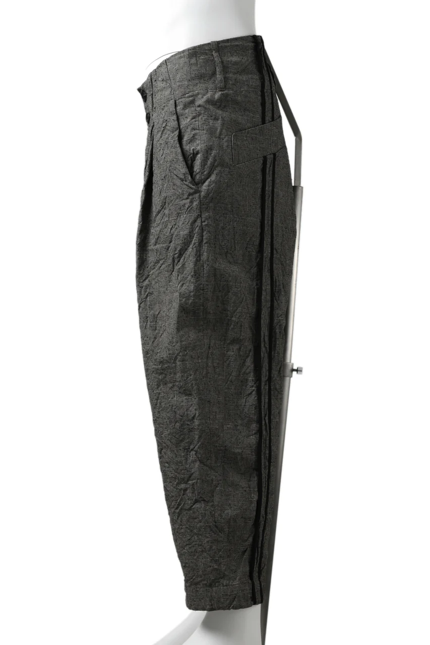 KLASICA SABRON CONSTRUCTED TROUSERS / ORIGINAL PONGEE NEP (GLEN CHECK) - Image 5