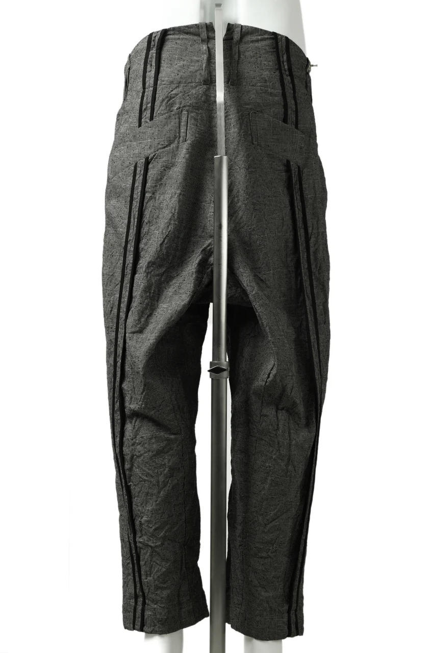 KLASICA SABRON CONSTRUCTED TROUSERS / ORIGINAL PONGEE NEP (GLEN CHECK) - Image 7