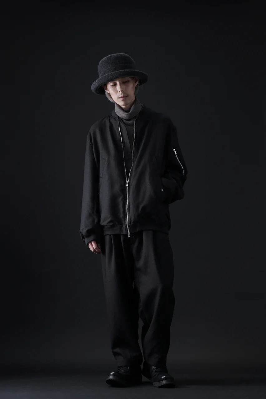 KLASICA SABRON CONSTRUCTED TROUSERS / REPULSION NIGHT GLEN CHECK WOOL (SHADOW CHECK) - Image 20
