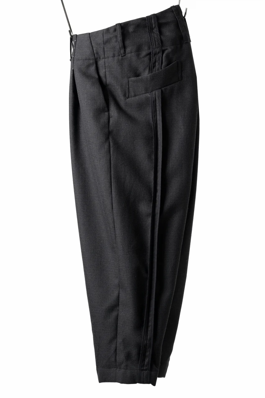 KLASICA SABRON CONSTRUCTED TROUSERS / REPULSION NIGHT GLEN CHECK WOOL (SHADOW CHECK) - Image 4