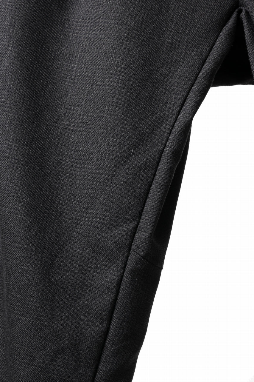 KLASICA SABRON CONSTRUCTED TROUSERS / REPULSION NIGHT GLEN CHECK WOOL (SHADOW CHECK) - Image 9