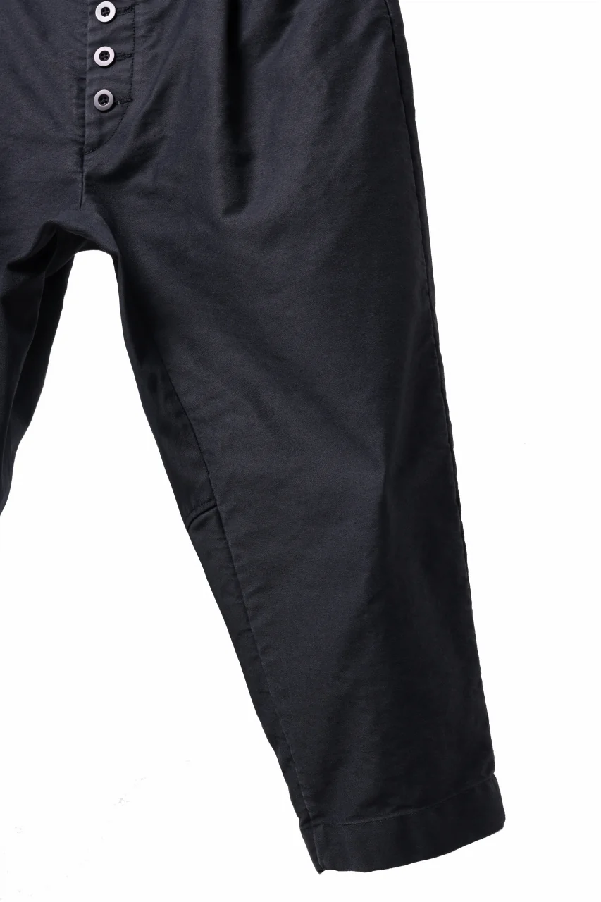 KLASICA SABRON CONSTRUCTED TROUSERS / SURPHER DYED MOLE SKIN (DEEP SEA) - Image 5
