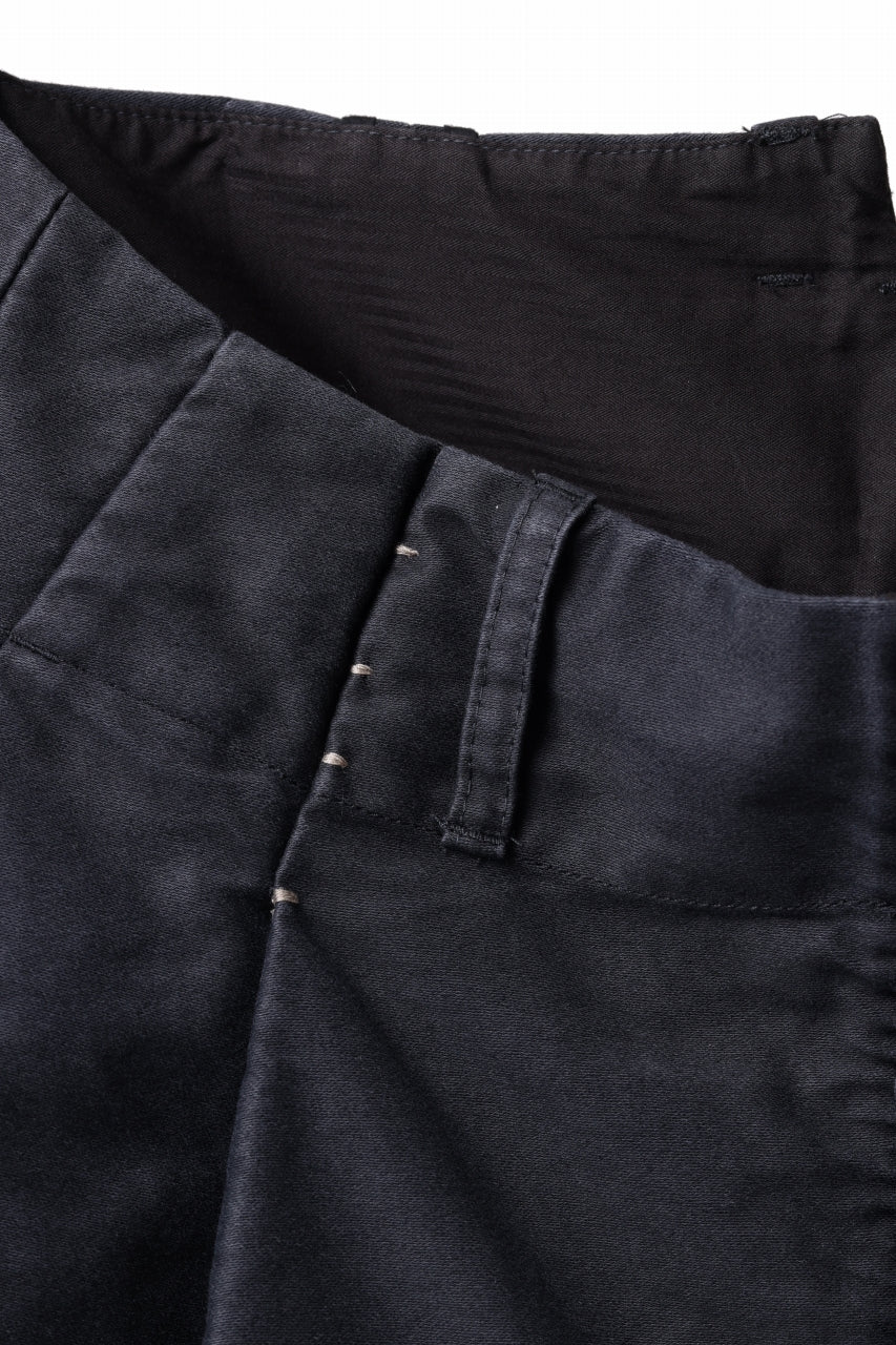 KLASICA SABRON CONSTRUCTED TROUSERS / SURPHER DYED MOLE SKIN (DEEP SEA) - Image 7