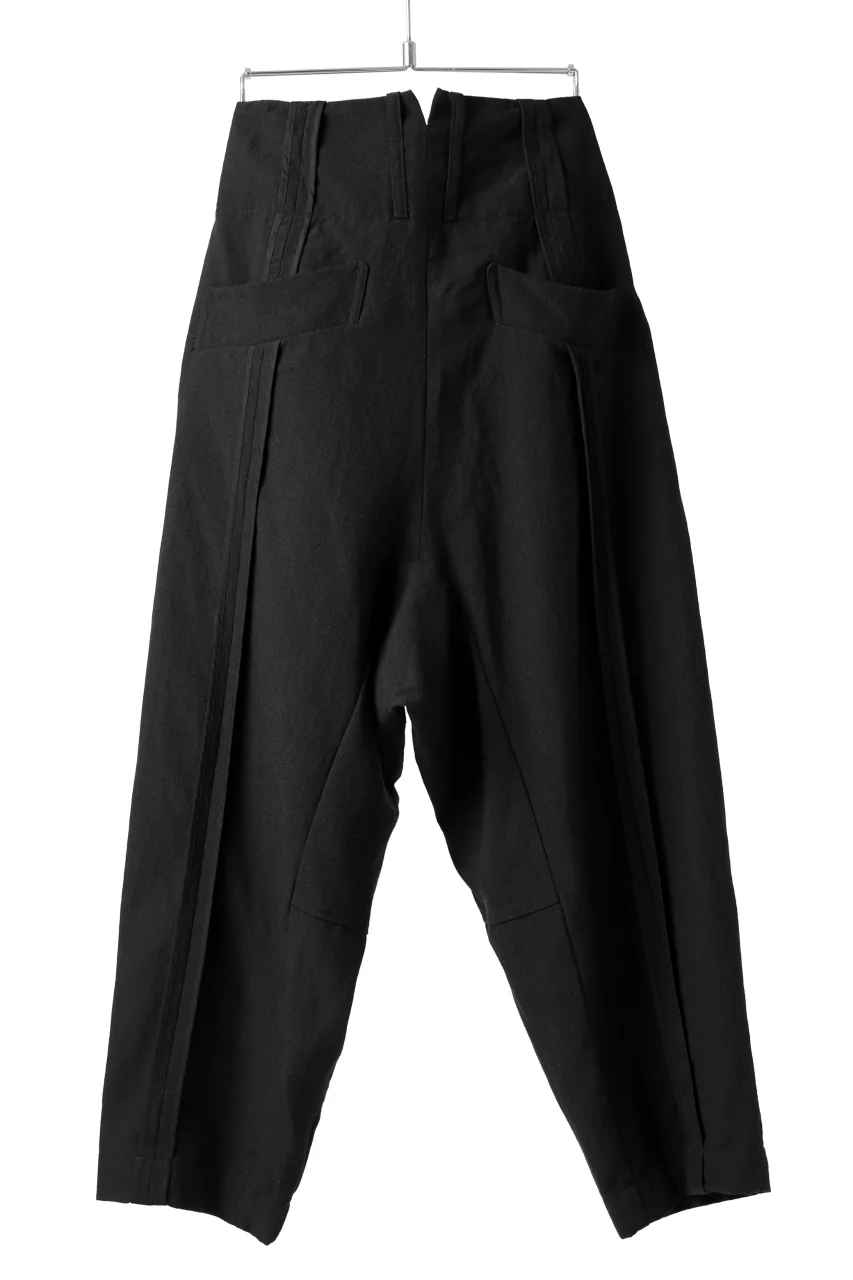 KLASICA SABRON WIDE TAPERED TROUSERS / MONOTONE HOUND TOOTH (BLACK) - Image 14