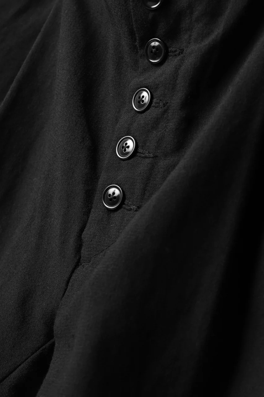 KLASICA SABRON WIDE TAPERED TROUSERS / MONOTONE HOUND TOOTH (BLACK) - Image 18