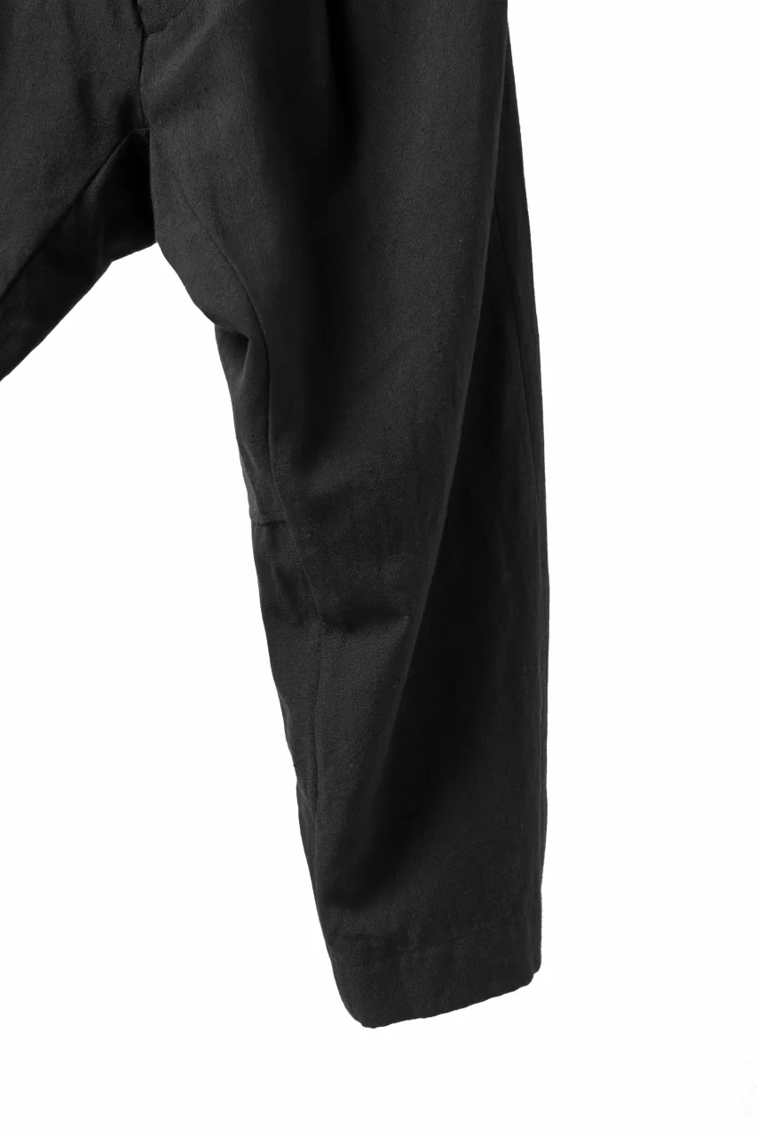 KLASICA SABRON WIDE TAPERED TROUSERS / MONOTONE HOUND TOOTH (BLACK) - Image 23