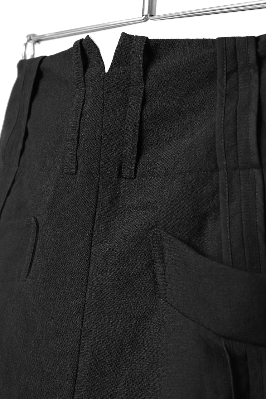 KLASICA SABRON WIDE TAPERED TROUSERS / MONOTONE HOUND TOOTH (BLACK) - Image 25