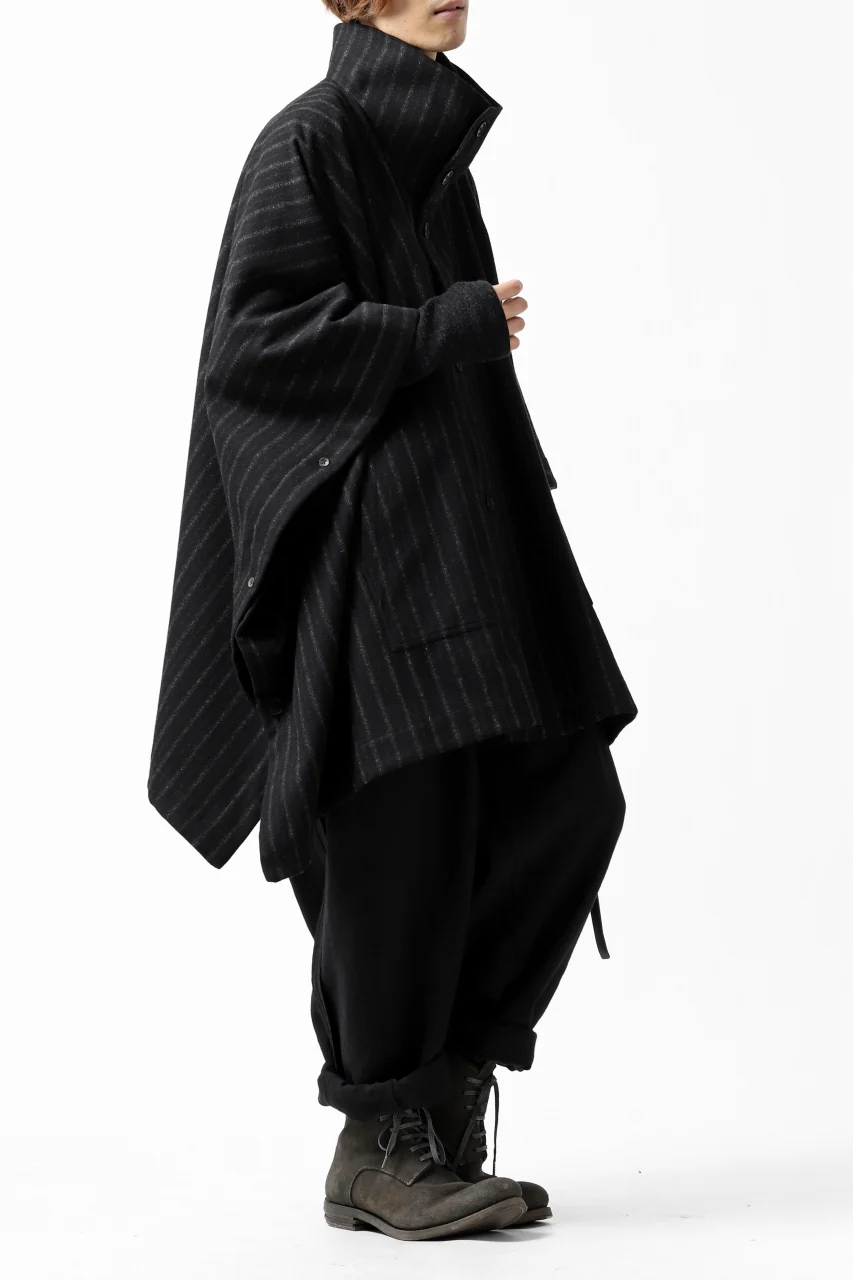 KLASICA SABRON WIDE TAPERED TROUSERS / MONOTONE HOUND TOOTH (BLACK) - Image 31