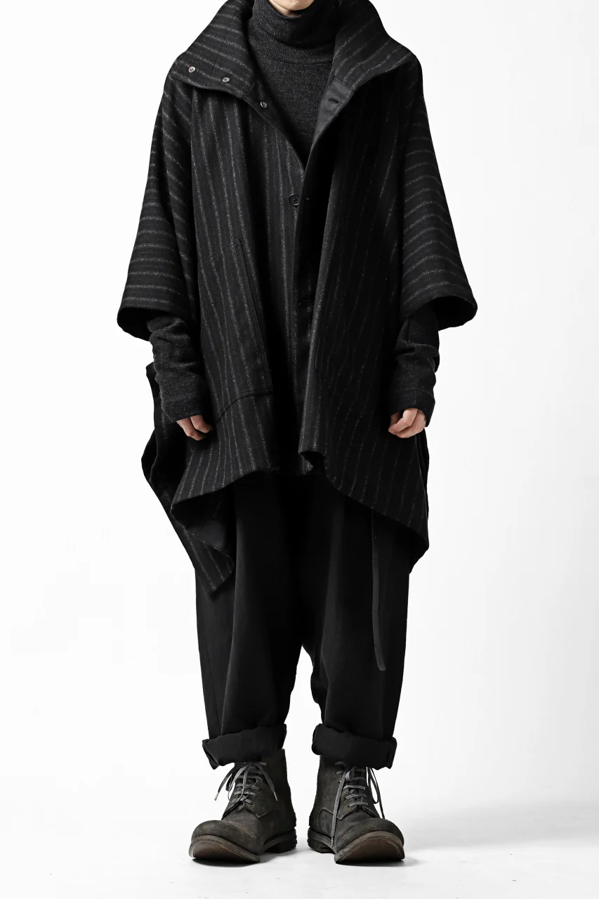 KLASICA SABRON WIDE TAPERED TROUSERS / MONOTONE HOUND TOOTH (BLACK) - Image 32