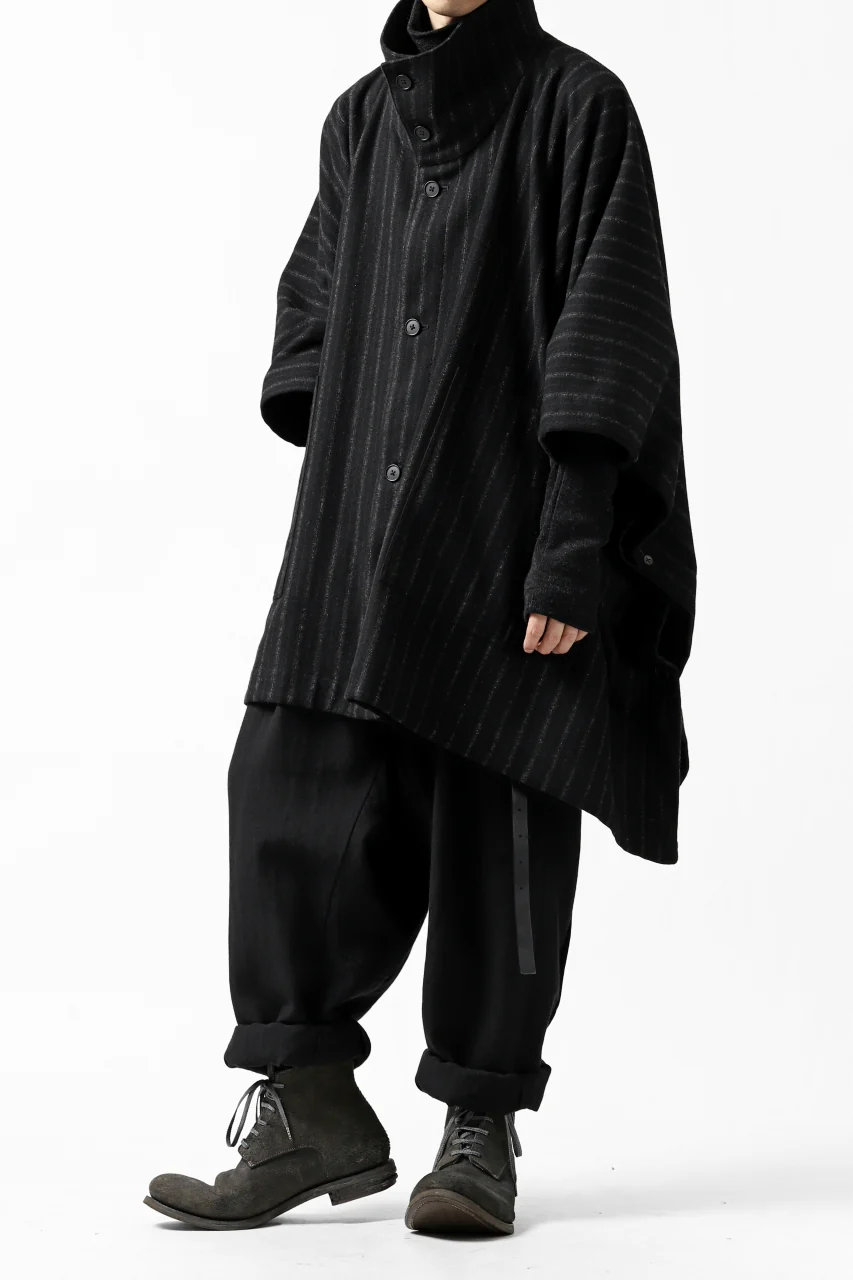 KLASICA SABRON WIDE TAPERED TROUSERS / MONOTONE HOUND TOOTH (BLACK) - Image 33