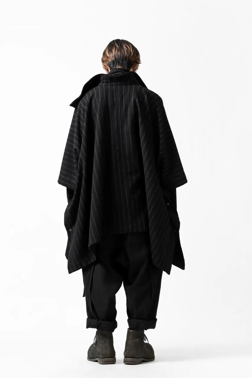 KLASICA SABRON WIDE TAPERED TROUSERS / MONOTONE HOUND TOOTH (BLACK) - Image 36