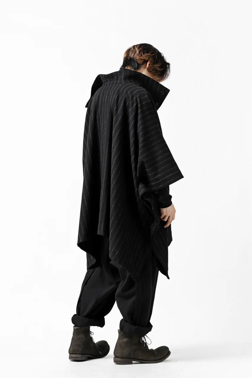 KLASICA SABRON WIDE TAPERED TROUSERS / MONOTONE HOUND TOOTH (BLACK) - Image 37
